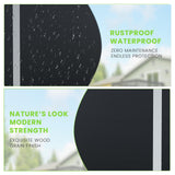 6x6 FT Plastic Shed, Resin Outdoor Storage Shed, Garden Tool Sheds Weatherproof for Store Patio Furniture, Garden Tools Bike Accessories, Beach Chairs and Lawn Mower, Black Anranni