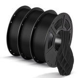 ANYCUBIC PLA Filament 1.75mm Bundle 3KG, 3D Printing PLA Filament 1.75mm Dimensional Accuracy +/- 0.02mm, 1KG Spool (2.2 lbs), 3KG Black ANYCUBIC