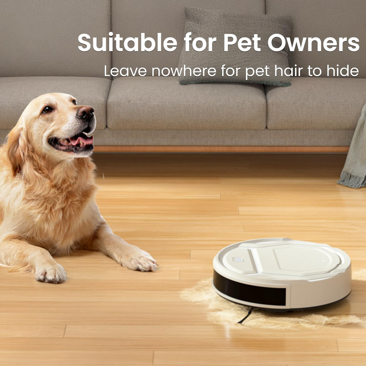 Lefant Robot Vacuum- Ultra Thin,Powerful Suction, Quite,No-Tangle Port,120 Mins Runtime,Self-Charging Robotic Vacuum Cleaner, APP/Voice/Alexa Control,Ideal for Pet Hair and Hard Floor Lefant