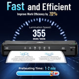 13 Inch Laminator Machine with 50 Laminating Sheets, Fast Warm-Up No Jam A3 Laminator, 11x17 Cold & Thermal Laminating Machine for Home School Office Raycial