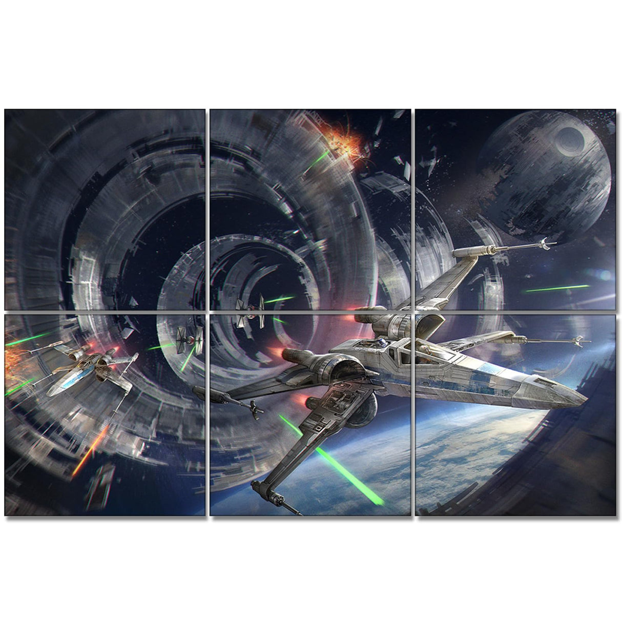 EVENRISING Art Acoustic Panels, 72"x48"x0.4" Sound Absorbing Panels,Better Sound Panels than Soundproof Foam,Premium Soundproof Wall Panels for Recording Studio, Star Wars EVENRISING