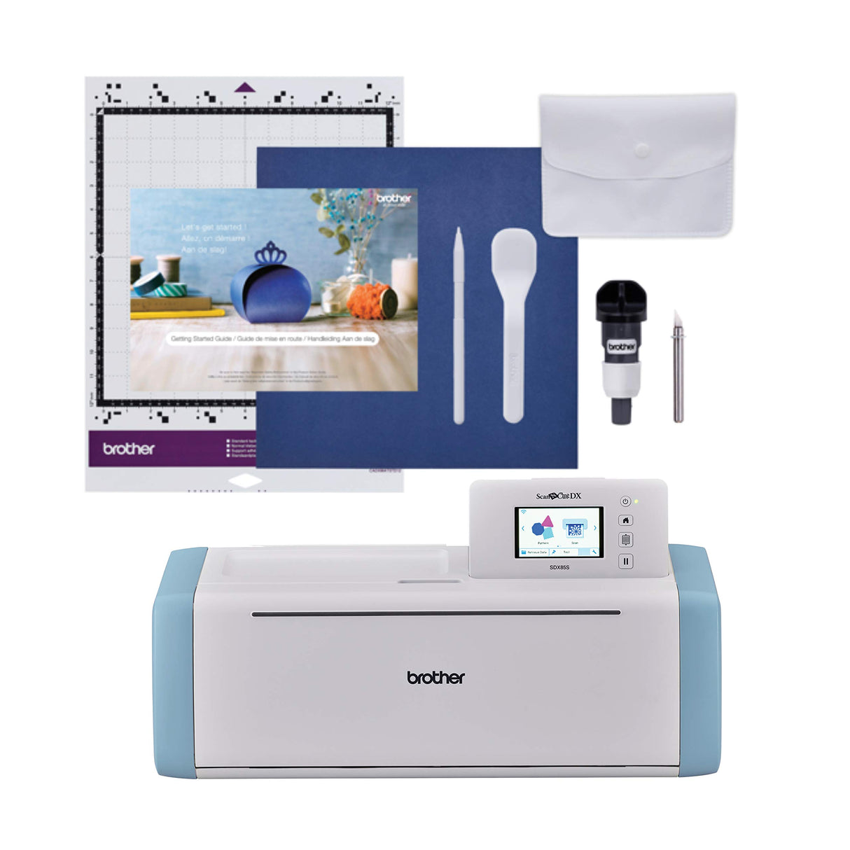 Brother ScanNCut SDX85S Electronic DIY Cutting Machine with Scanner, Make Vinyl Wall Art, Appliques, Homemade Cards and More with 251 Included Patterns Brother