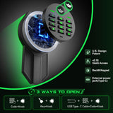 kavey 4-6 Gun Safe, Gun Safes for Home Rifles and Pistols, Rifle Safe, Quick Access Gun Cabinet for Rifles and Shotguns with Backlit Backlit Keypad, Gun Safes & Cabinets with Drawer and 3 Gun Racks kavey