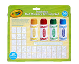 Crayola Washable Dot Markers Activity Set, 30 Toddler Coloring Pages & 4 Washable Markers, Dot Paints for Toddlers, Toddler Gifts, Ages 3+ Crayola