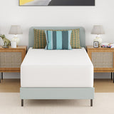 BestMassage 12 Inch Gel Memory Foam Mattress for Cool Sleep & Pressure Relief, Medium Firm Single Twin Mattress for Kids, Bed-in-a-Box, CertiPUR-US Certified,White BestMassage