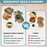 Magnetic Needle Minder Magnet Embroidery Accessories and Supplies Embroidery Needle Holder Cross Stitch Holder Needlework Supplies (Gafieldcat) seminhoof