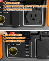 BALDR Portable Power Station, 500W Output, 288Wh Capacity, AC Outlet, USB Ports, Solar Charging Generator for Home Camping Emergency Use.… BALDR