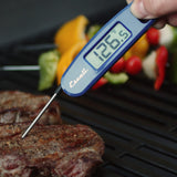 Escali Compact Portable Meat Candy Folding Digital Thermometer, Backlit Display Easy to Storage with Magnet, Black Escali