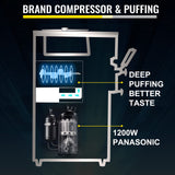 VEVOR Commercial Soft Ice Cream Machine, 2200W Serve Yogurt Maker, 3 Flavors Ice Cream Maker, 5.3 to 7.4 Gallons per Hour Auto Clean LCD Panel for Restaurants Snack Bars, Stainless Steel VEVOR