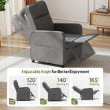 Lamtor Power Lift Recliner Chair - Cat Scratch-Resistant Fabric Electric Sofa for Adults, Pet-Friendly Plush Fleece, Remote-Control Lift Chair with Side Pockets and Footrest, Grey Lamtor