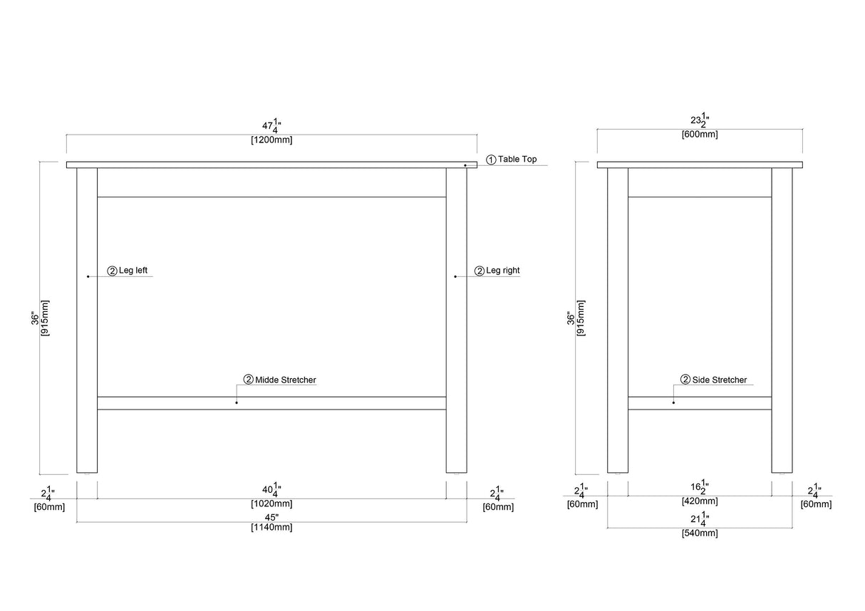Boraam Sonoma Pub Table, Barnwood Wire-Brush Boraam