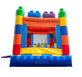 Crossover Building Blocks Inflatable Bounce House, Bouncy Jump Castle for Kids and Toddlers, Outdoor Birthday Party Jumping Bouncer, Commercial-Grade, Without Blower, 13 x 12 x 14.5 Ft Pogo Bounce House