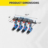 Power Tool Organizer Wall Mount with Charging Station, 4 Drill Holder + 16 screwdrivers, Heavy Duty Storage Utility Racks, Supports 100 lbs,for Garage and Workbench (16 Inch Holder Basic Version) TIMSATIO