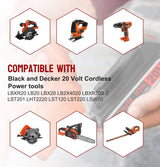 3.0Ah LBXR20 Lithium Replacement Battery for Black and Decker 20V Battery Max LB20 LBX20 LST220 LBXR20B-2 LB2X4020 Compatible with Black and Decker 20 Volt Tools LCS1020 LDX20C LSW221 BDCDMT120-Red Munikind