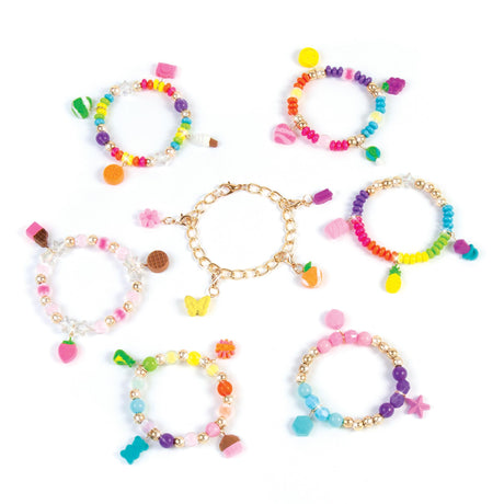Make It Real:Clay Charm DIY Jewelry Kit - Make 30+ Clay No Bake Charms to Attach to Your Chain, Arts & Crafts, Girls & Kids Ages 8+ Make It Real