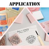 FVIEXE 8PCS 4x6 Inch Linoleum Carving Blocks for Printmaking, Rubber Linocut Block Stamp Making Kit with Wood Carving Tools and Rubber Brayer Roller, Soft Stamp Carving Kit for DIY Crafts FVIEXE