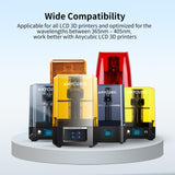Anycubic ABS-Like + 3D Printer Resin, Toughness and Non-Brittle 405nm UV-Curing Resin, High Precision Standard Photopolymer Resin for 8K Capable LCD DLP 3D Printing (Transparent, 1kg) ANYCUBIC