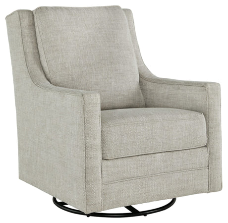 Signature Design by Ashley Kambria Casual Upholstered Swivel Glider Accent Chair, Gray Signature Design by Ashley