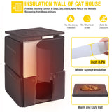 Aivituvin Outdoor Cat House Insulated for Winter, Heated Cat Shelter Kitty House Feral Cat Shelter with 100% Insulation Liner Aivituvin