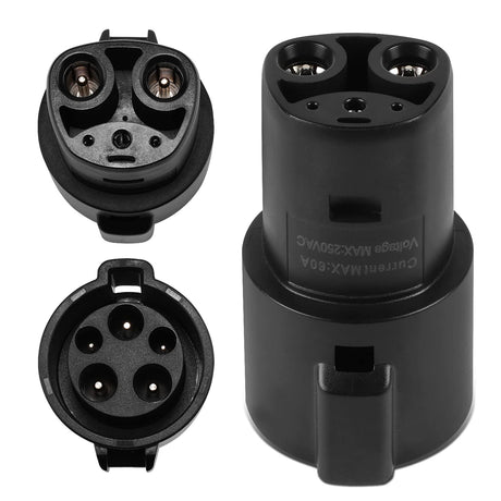 DNA MOTORING TCR-001 J1772 to Tesla Charging Adapter Maximize EV Charging Options Compatible with Tesla Model 3, Y, S, X for Level 1 Level 2 Charging Stations SAE J1772 Charger DNA MOTORING