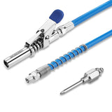 WORKPRO Grease Gun Coupler Set, Quick Release Grease Gun Coupler with Grease Gun Needle Tip and 12” Grease Gun Hose, 10000PSI Strong Lock onto Zerk Compatible with 1/8" NPT Fittings WORKPRO