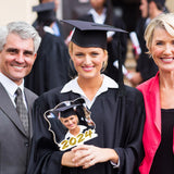 Anglechic 12 Pcs Christmas DIY Sublimation Blanks Paddle Fan 2024 Hand Fans Wood Photo Frame for Wedding Class School Sports Competitions Xmas Party Memorial Anglechic