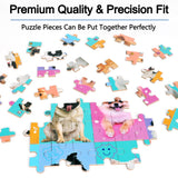 LELEMON Puzzles for Kids Ages 4-6,Dog 60 Piece Puzzles for Kids Ages 4-8,Children Jigsaw Puzzles Kids Puzzles in a Metal Box,Educational Learning Puzzle Toys for Girls and Boys LELEMON