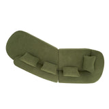 Christopher Knight Home Randa Modern Fabric Upholstered 5-Seater Sofa, Oversized Chair Cloud Couch, Fully Assembled Long Sofa Chaise Lounge, Fully Assembled, Olive Green Christopher Knight Home