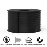 Garage Door Bottom Weather Seal T-Ends 20' Long, Black Strip with T-Ends size 5/16 to 1/4" | Garage Rubber Seal Replacement T-Style Match Amarr/Clopay (2.75"-3" Width Flat) HOOIMA