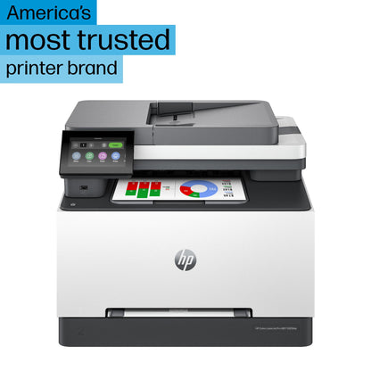 HP Color Laserjet Pro MFP 3301fdw Wireless All-in-One Color Laser Printer, Office Printer, Scanner, Copier, Fax, ADF, Duplex, Best-for-Office (499Q5F)