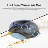 Robot Vacuum and Mop Combo, WiFi/App/Voice, Robotic Vacuum Cleaner with Schedule, 2 in 1 Mopping Robot Vacuum with Water Tank and Dustbin, Self-Charging, Slim, Ideal for Hard Floor, Pet Hair, Carpet XIEBro Life