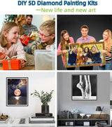 5D Diamond Art Painting Kits Beautiful Native American Woman Holding DIY Round Full Drill Diamond Paint by Diamond Number Kits for Beginners Crystal Cross Stitch Wall Decoration 30x40cm(3) WoodArtSupply