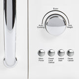 Haden 700 Watt 0.7 Cubic Foot Microwave Oven with Digital Controls, Defrost, and Instant Start Countertop Small Appliance, Ivory/Chrome HADEN