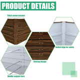 SnugNiture Galvanized Raised Garden Bed 6x3x1FT Outdoor Large Metal Planter Box Steel Kit for Planting Vegetables, Flowers SnugNiture