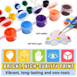 Magnetic Mini Tile Art-DIY Craft Kits for Kids,Fridge magnet painting kit for kids Ages 4-8,Soft Leather Fridge Magnets Craft Paint Set Animals & Vehicles,Party Favors for Kids 8-12 DerzuanAscent