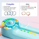 Caydo Bead Spinner with Bead Board, G1 Electric Channel Bracelet Jewelry Spinner Kit for Bracelets Designing and Making, Suitable for Pony Beads, Seed Beads, Round Glass Beads Caydo