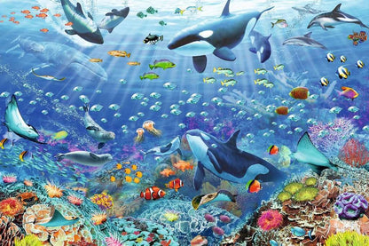 Ravensburger Colorful Underwater World 3000 Piece Jigsaw Puzzle - Engaging Imagery | Precision Cut | Durable Materials | Eco-Friendly Certified | Ideal for Adults