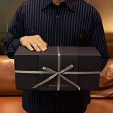 KAMIER High End Wooden Watch Box with 6 Slots & Glass Lid - 2-Layer Jewelry Organizer for Men - Watch Display Case, Ideal Business Gift for Watch Enthusiasts （with Gift Box）, Walnut KAMIER