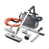 Hoover Commercial PORTAPOWER Lightweight Canister Vacuum Cleaner with Attachments, Portable Carriable Handheld Small Professional Grade Bagged, 8 Pounds, CH30000, Black Hoover