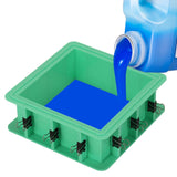 Silicone Mold Making Kit - Silicone for Mold Making 30A - Platinum Liquid Mold Making Silicone 2 Gallons with Tools Kit- 1:1 By Volume - Ideal for Resin Molds, Silicone Molds, Soap Molds Sapphire Blue BBDINO