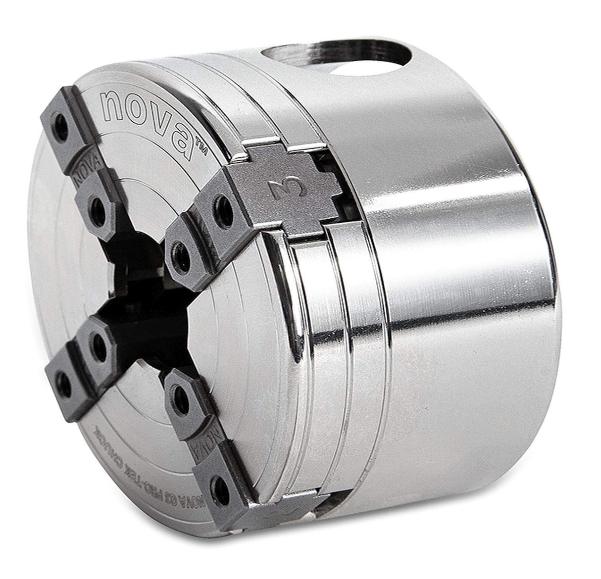 NOVA 48291 PREMIER PRO-TEK G3 Wood Lathe Chuck with 2" PRO-TEK Jaws, Woodworm screw, & Dlx. Storage Box, Direct Thread Version 1"x 8 TPI Only (Does Not Use Inserts) Nova