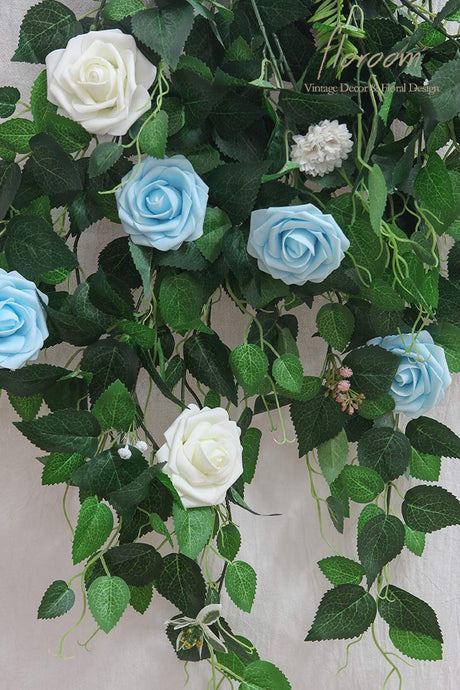 Floroom Artificial Flowers 25pcs Real Looking Ivory Foam Fake Roses with Stems for DIY Wedding Bouquets White Bridal Shower Centerpieces Arrangements Party Tables Decorations Floroom