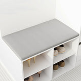 TAMUNE Armoire Bedroom Island Wardrobe Closet Island with 9 Drawers & Glass Tabletop, Islands Dresser with Bench, Closet Islands for Bedroom Cloakroom White (47.2”W x 27.5”D x 31.5”H) TAMUNE