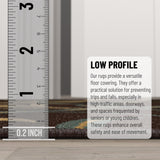 Machine Washable Leaves Design Non-Slip Rubberback 3x10 Traditional Runner Rug for Hallway, Kitchen, Bedroom, Living Room, 2'7" x 9'10", Brown Ottomanson