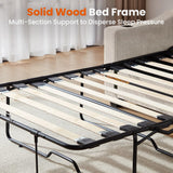 CHIC HOUSE Pull Out Sofa Bed, Full Size Sleeper Sofa, 2-in-1 Convertible Corduroy Couch with USB Charging, Memory Form Couch for Living Room, Apartment and Small Space CHIC HOUSE