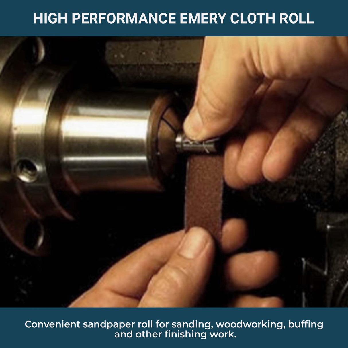 Benchmark Abrasives 1” X 150’ Shop Roll Emery Cloth Sandpaper Roll, Aluminum Oxide Sand Paper for Wood Furniture, Metal Polishing, Sanding, Automotive, Plumbing, Finishing - 240 Grit Benchmark Abrasives