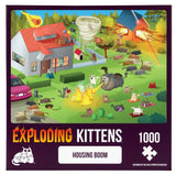 Housing Bloom Jigsaw Puzzle by Exploding Kittens - 1000 Pieces Jigsaw Puzzle for Adults, Teens, and Kids - Cat Puzzle, Funny Puzzle, Art Puzzle Exploding Kittens LLC
