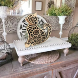 Multi-Layered Cat Decor, Farmhouse Wooden Cat Craft 4 Layer Rustic Kitten Self-Standing Statue Desktop Shelf Tier Tray Display Cat Lovers Gift 6'' Laisgee