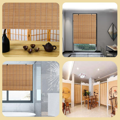 Custom Size Anti-UV Bamboo Blinds with Lifter for Indoor/Outdoor Privacy