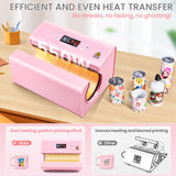 Whubefy Auto Tumbler Heat Press Machine, 20 Oz 30oz 16oz Sublimation Tumblers Press 10-15oz Coffee Mug Press with Sublimation Paper Heat Tape & Gloves, Automatic Cup Press Machine for 2.9-3.34inch Whubefy